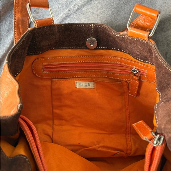 Brown and Orange Women's Bag - Picture 2 of 3